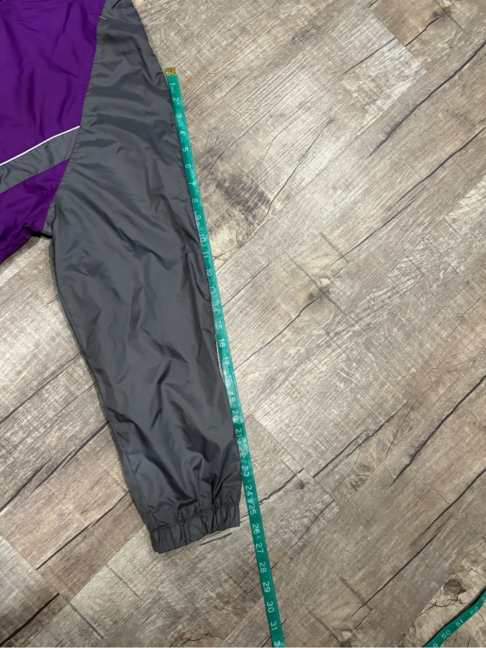 Rebbeca Malone Purple & Gray Women's XL Windbreaker Jkt/Pant Set Vintage Y2K BF - Picture 4 of 13
